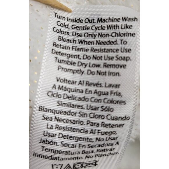 Wonder Nation Girls Hooded Sleep Robe Small 6-6X Cream Yarn Oeko-Tex Certified - Picture 9 of 12